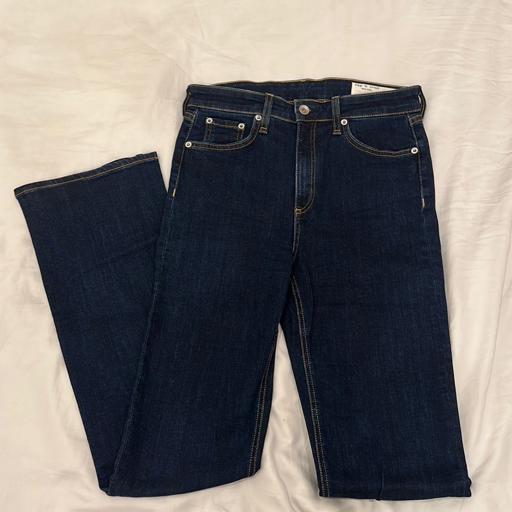 Rag & Bone Nina High-arise Bootcut Jeans in Marine Blue